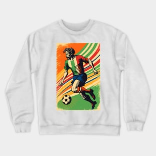 Soccer Striker Football Crewneck Sweatshirt